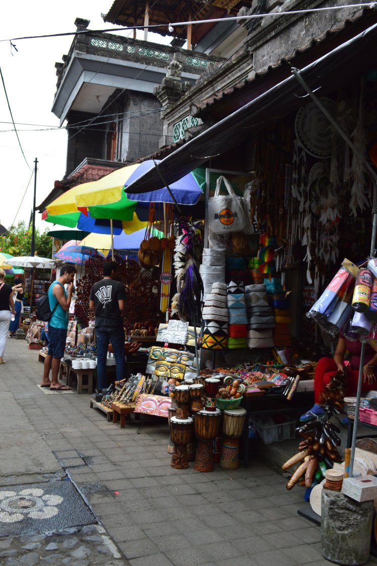 Popular shopping street in Ubud