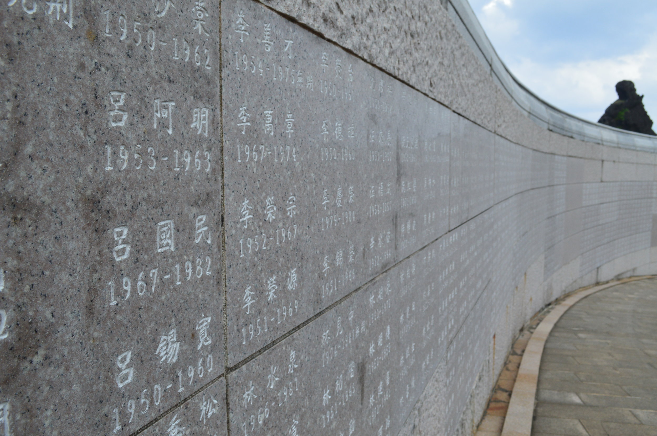  Human Rights Memorial Wall symbolizes the path of human rights taken by every victim 