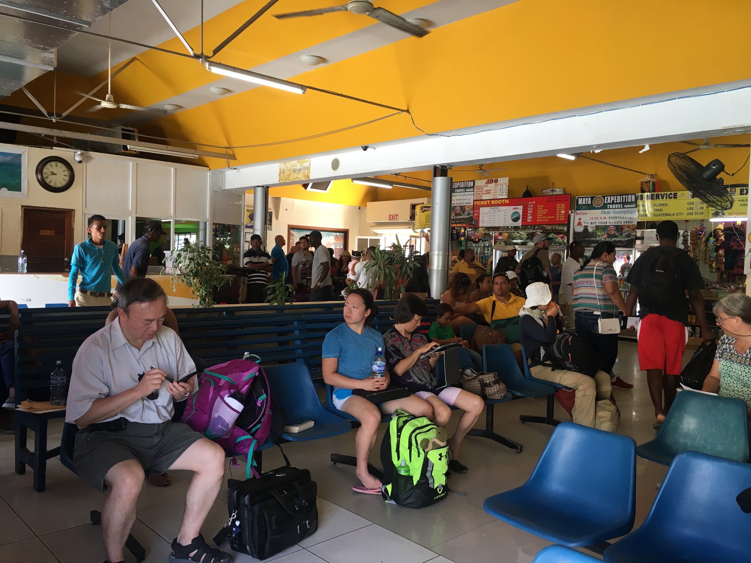  Waiting area at the ferry terminal 