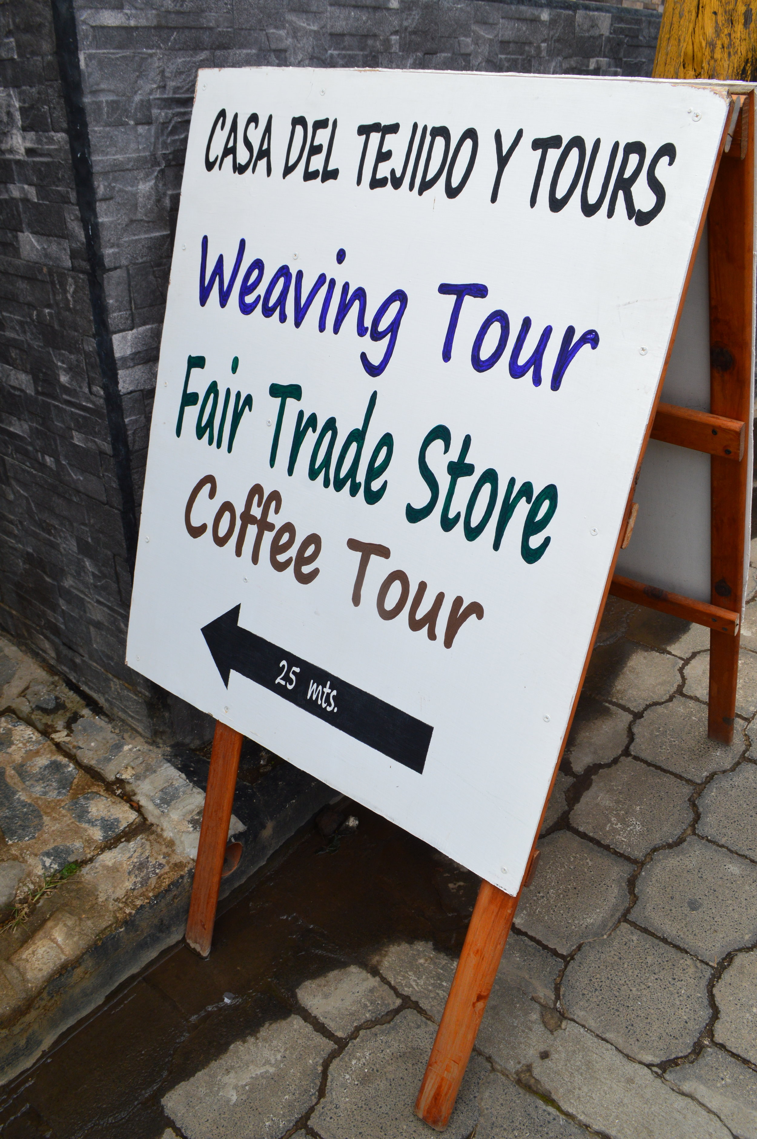 First stop, textile cooperativa!