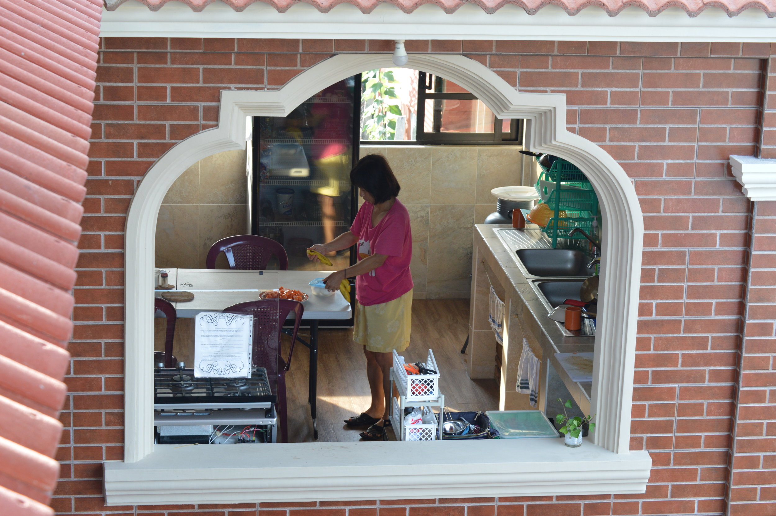 Large kitchen “window”