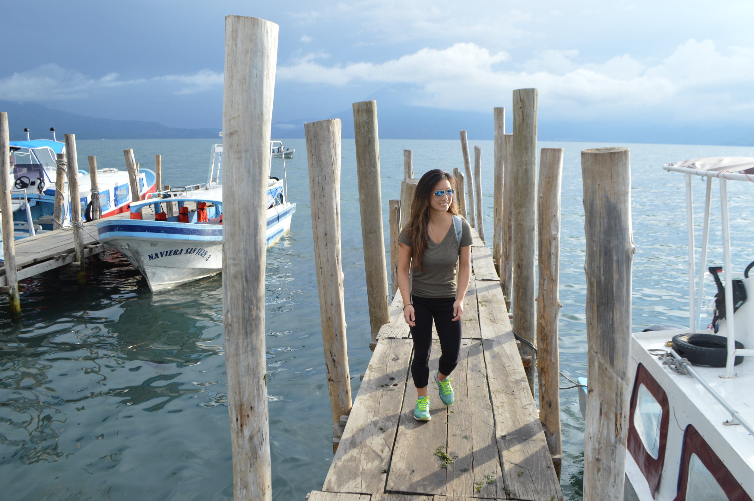 Strolling up and down the docks