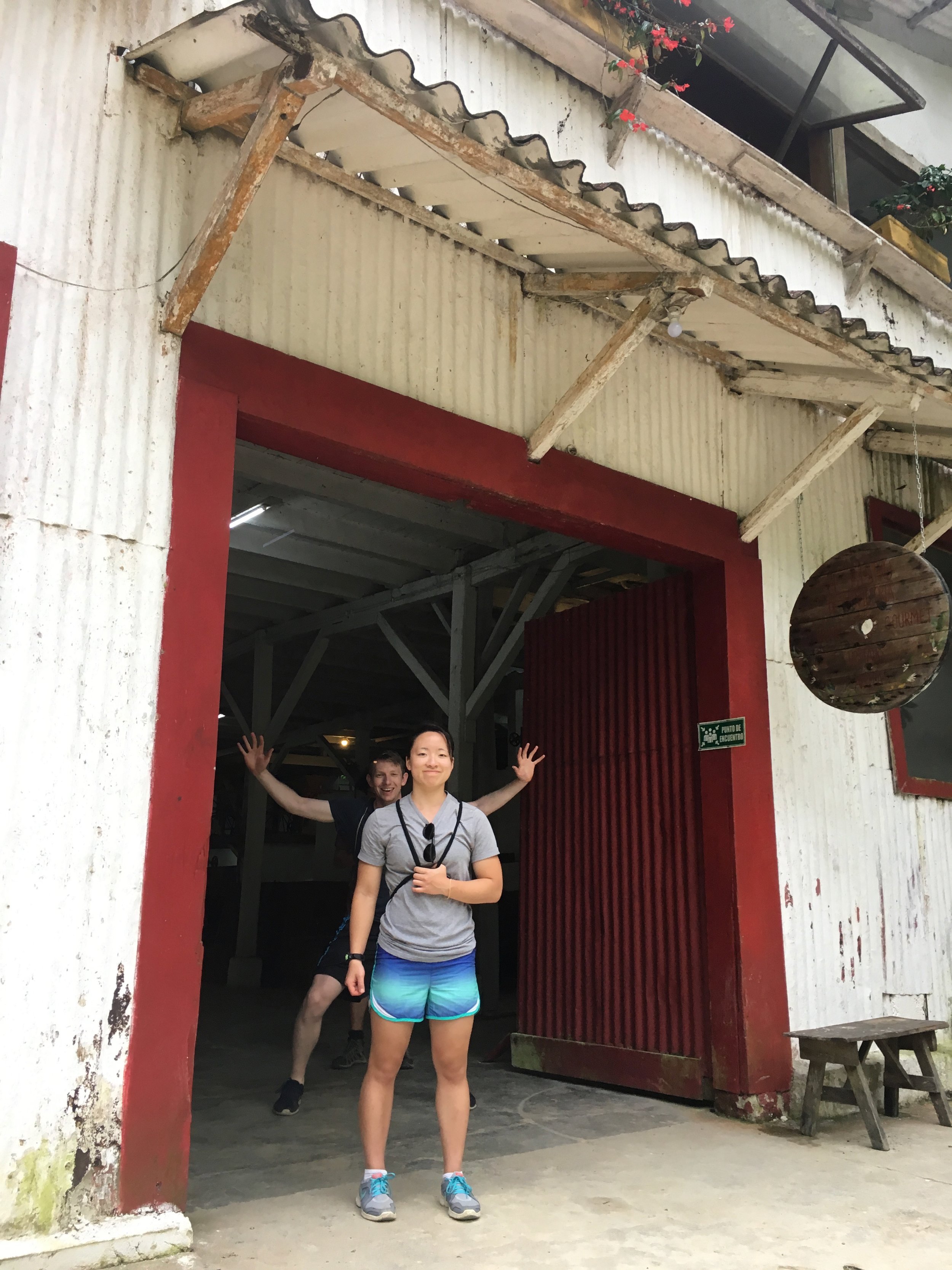  The entrance into the processing center 