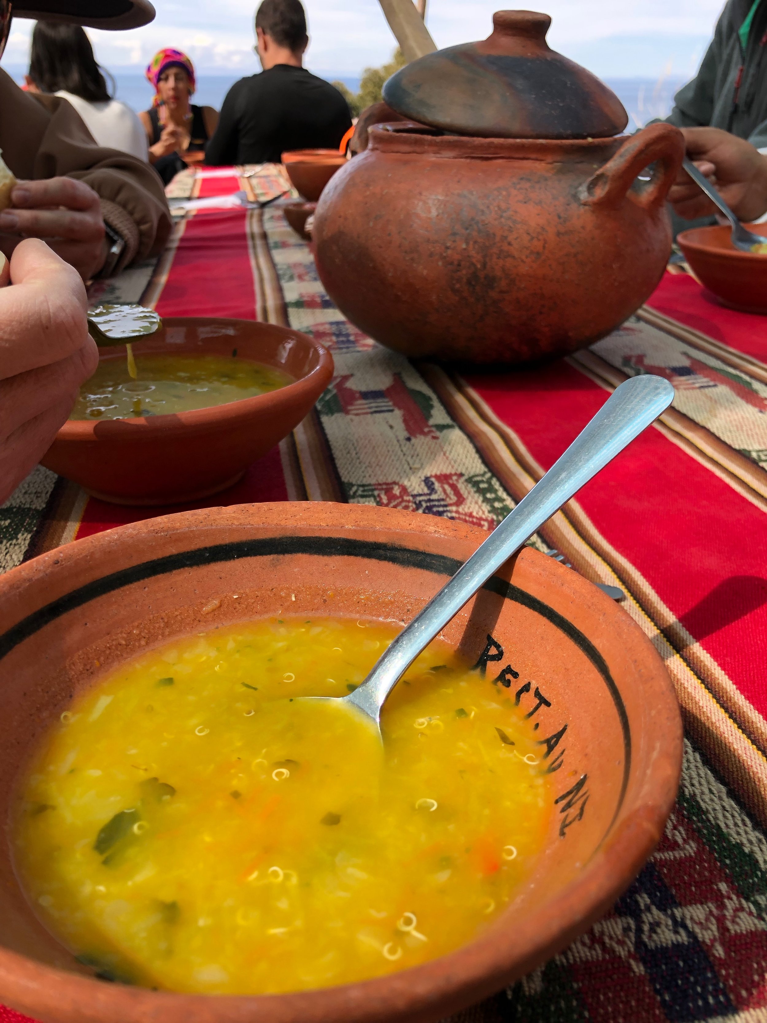 Starter for lunch - quinoa soup
