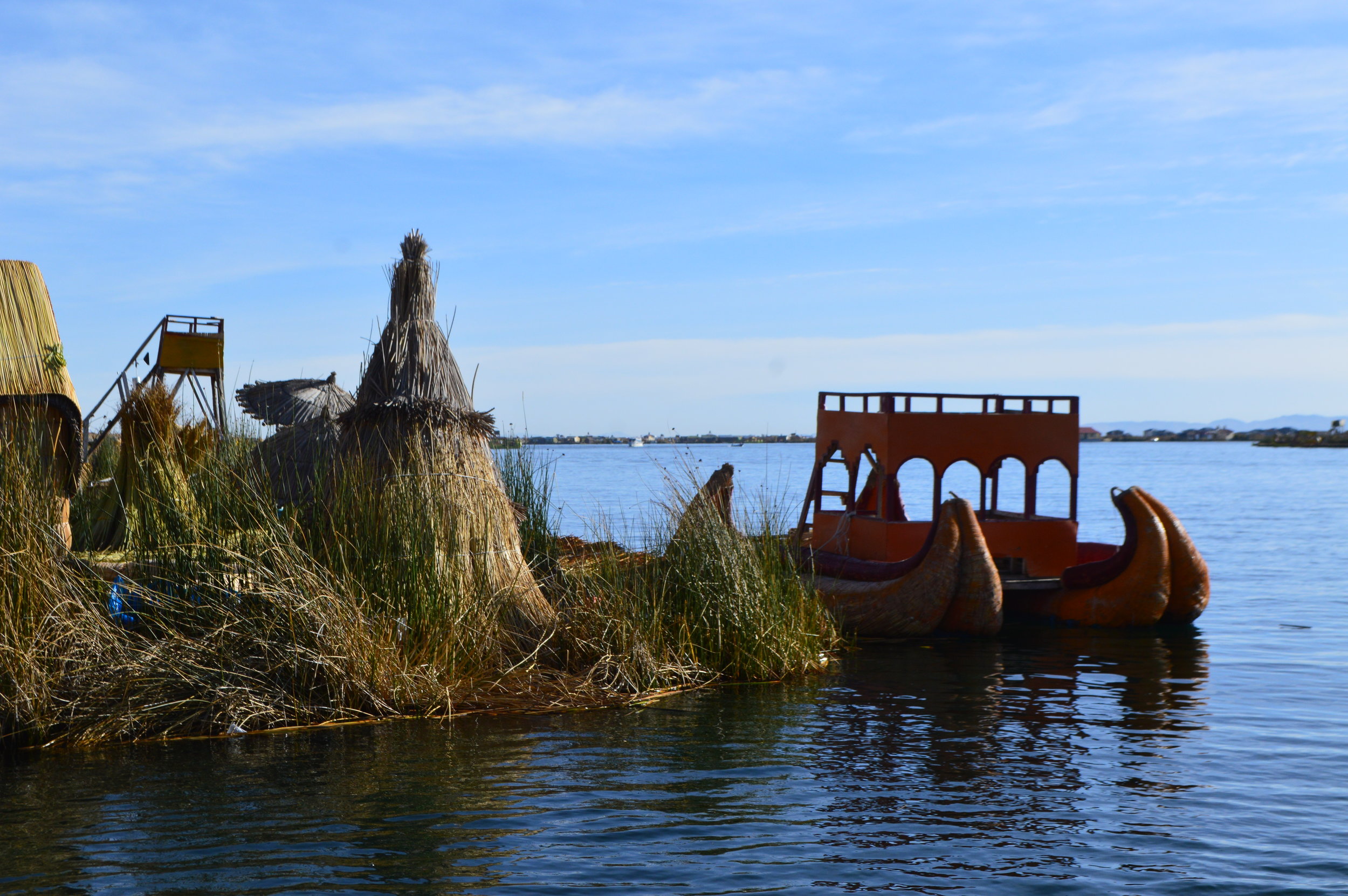 Lake Titicaca floating islands of Uros
