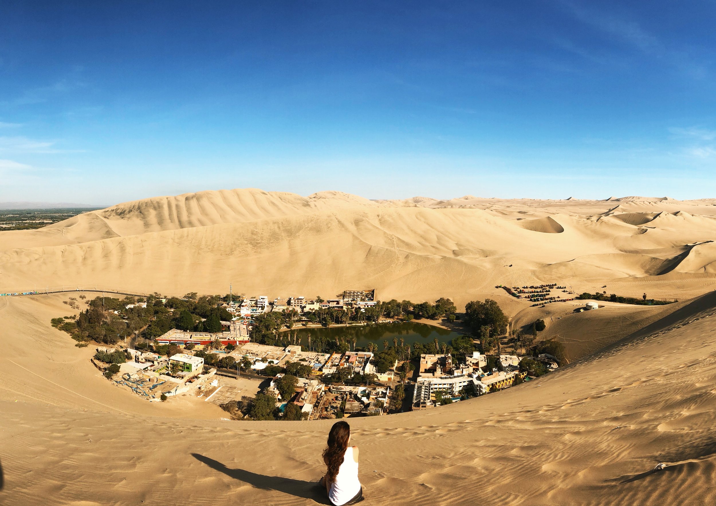 View of Huacachina from above