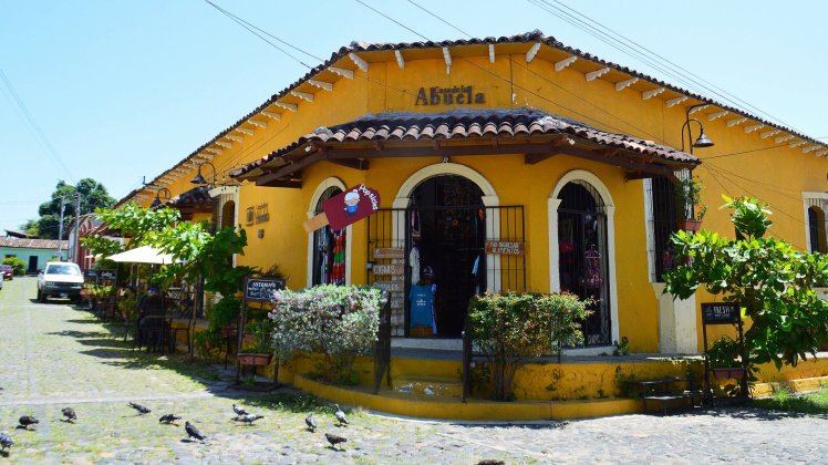  Casa de Abuela, a cute cafe in town where I got a cup of coffee 